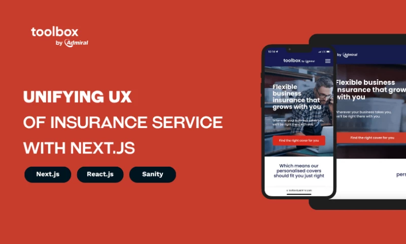 Pagepro - Toolbox by Admiral - Front-end Development for Web App MVP with React for the Insurance Company