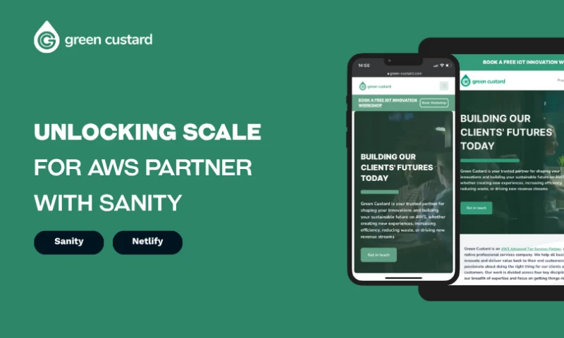 Green Custard - Super-fast B2B Website with Sanity.