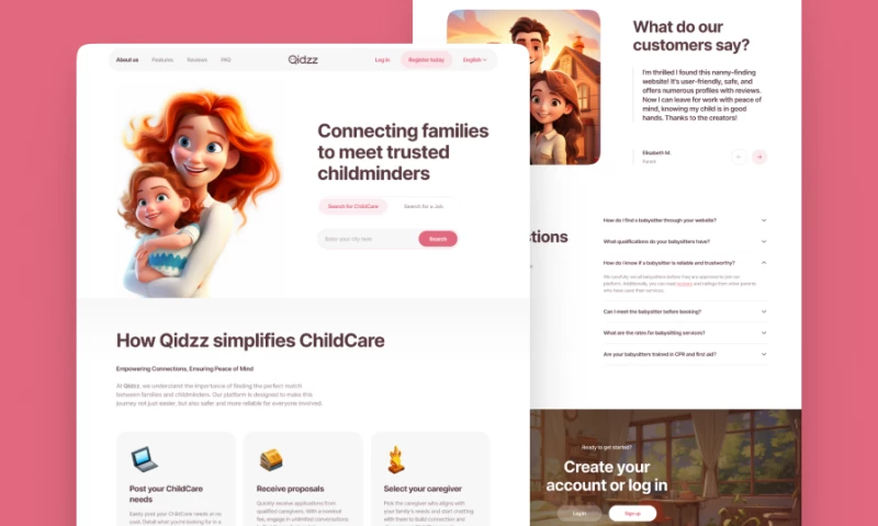 Qidzz - Childcare platform (bubble)