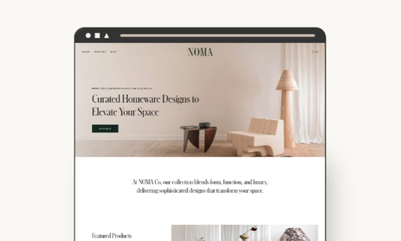 Noma Co Website Design