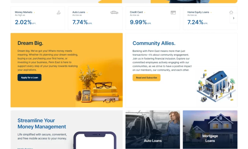 Penn East FCU Digital Redesign & Member Growth