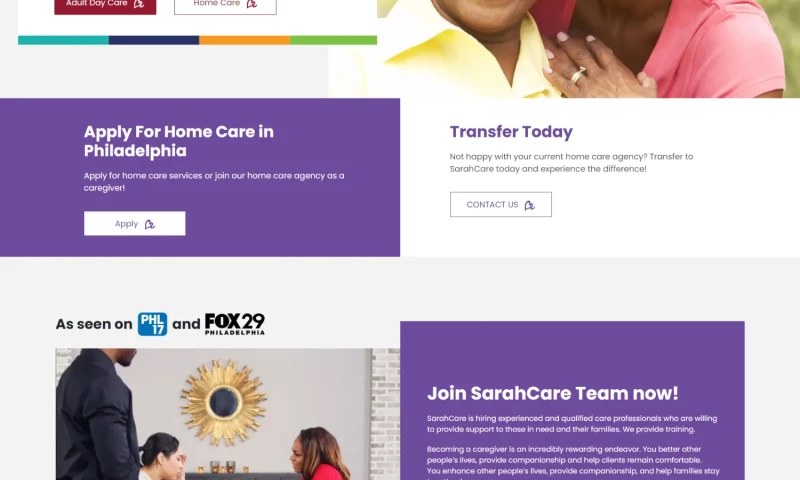 SarahCare Connecting Families to Quality Senior