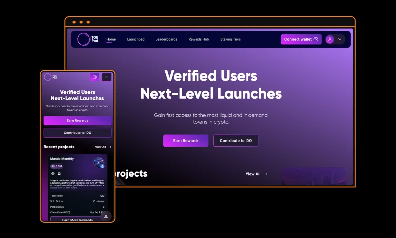 TGE Pad - Web3 launchpad platform
