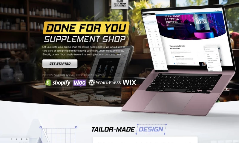 Supplement Shop - WooCommerce, Shopify & Wix