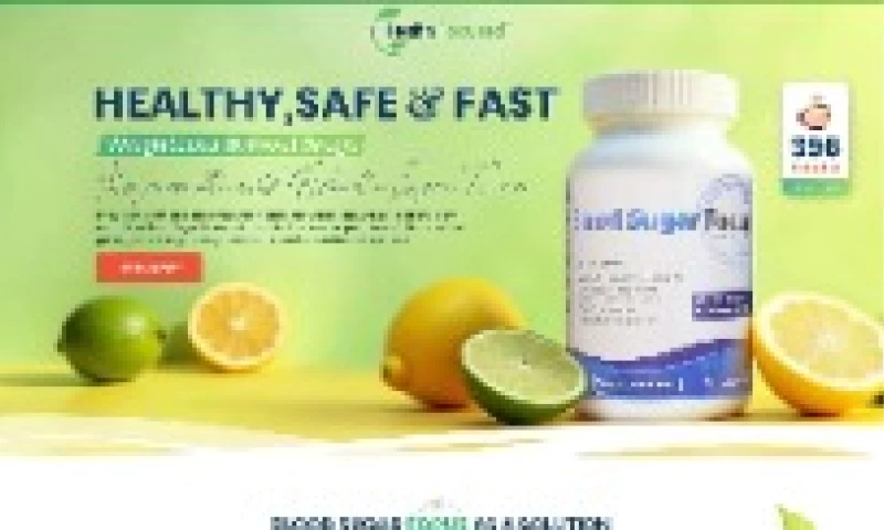 Supplement Store / Funnel Design: Landing Page for Bloog Sugar