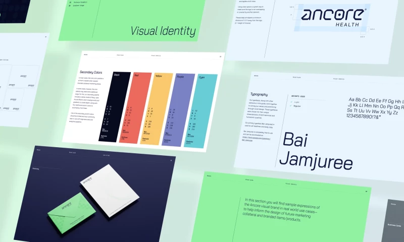 Ancore Health - Healthcare Data Consultancy Rebrand and Website