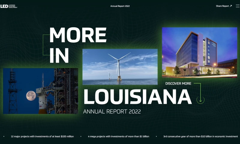 LED - Interactive Annual Report Louisiana Economic Development