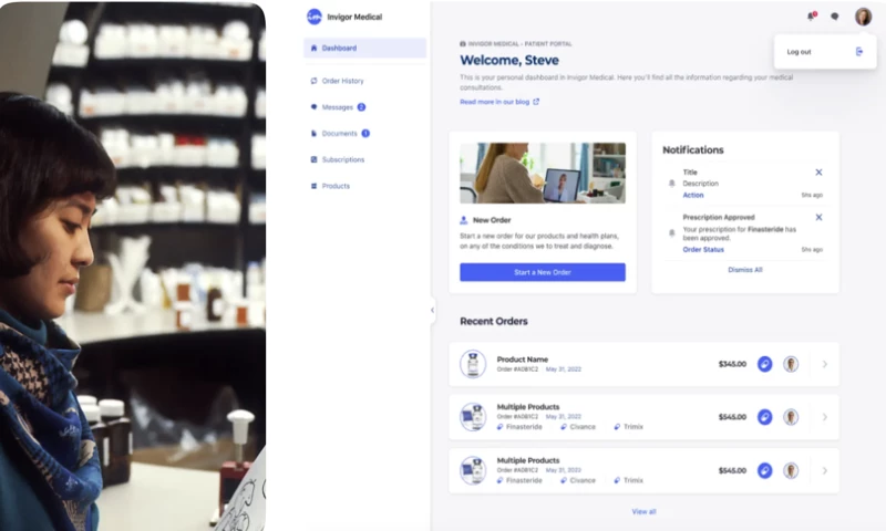 Custom Healthcare eCommerce Platform with CRM, Payment Gateway & HIPAA-Compliant Features
