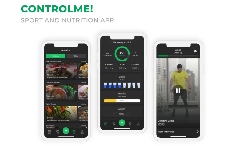 ControlMe: Sport and Nutrition App