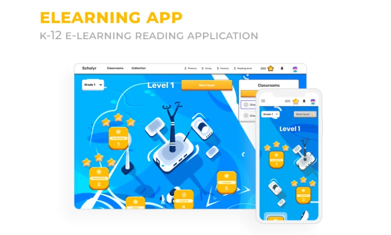 US K-12 E-learning Reading App