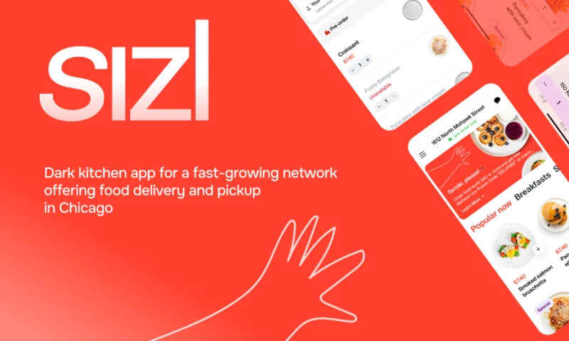 Dark kitchen mobile app