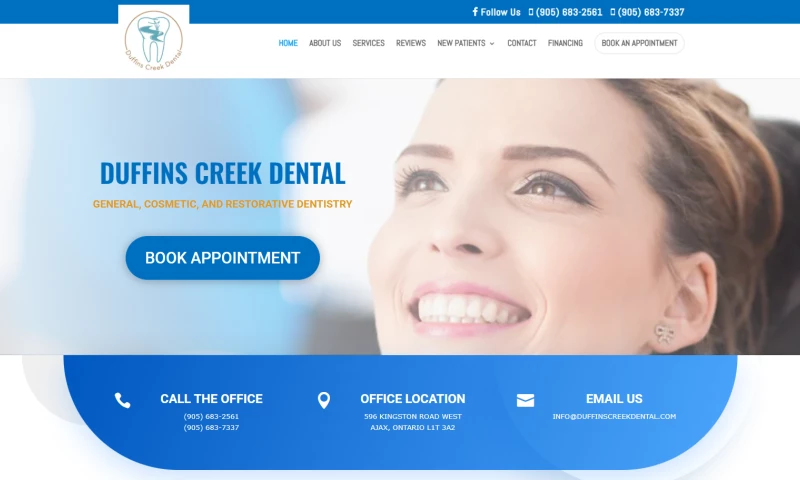 Durham Web Designer - Web Design For A Dental Office