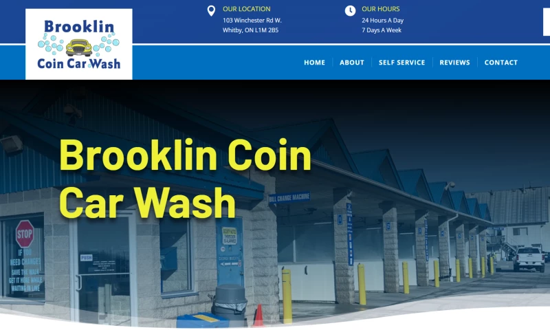 Durham Web Designer - Brooklin Coin Car Wash