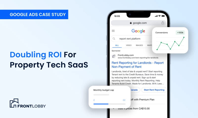Prop Tech B2B SaaS - 2x ROI on Google & Facebook