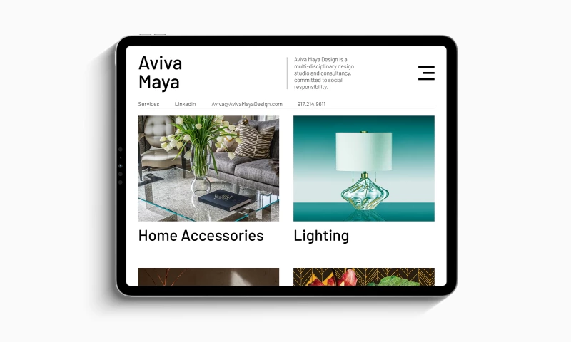Zeev Media - Aviva Maya Design Website
