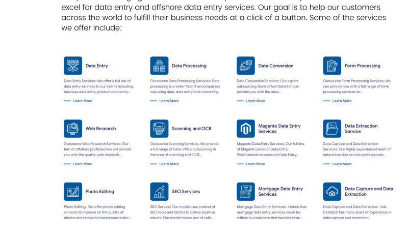 Ask Datatech Canada - Data Entry Service, Data Management Services