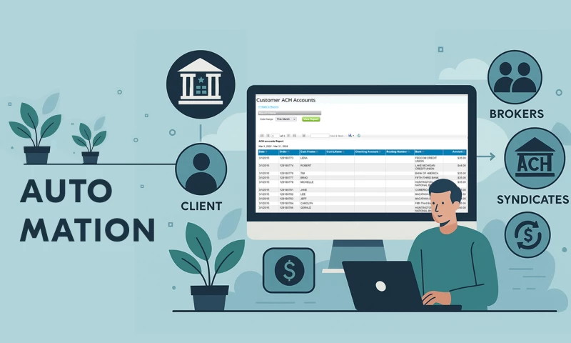 NetLS - ACH payment processing system for a financial platform