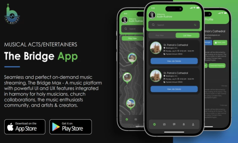 The Bridge - A Music Platform | App & Web