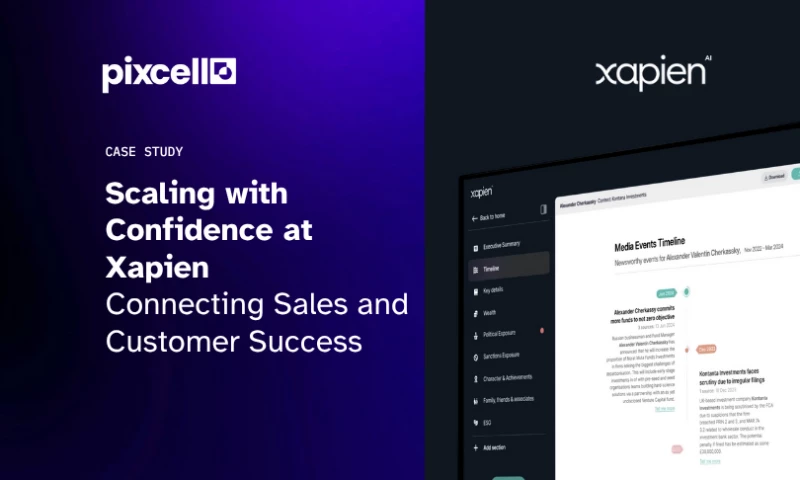 Pixcell.io - Scaling with Confidence at Xapien