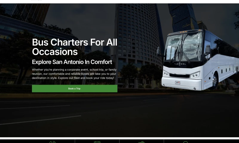 Creative Web Designs - Bus Charter Website Design