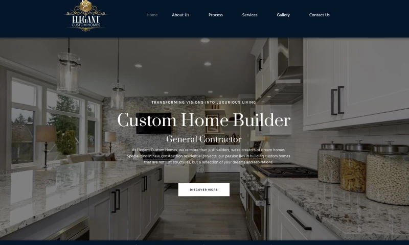 Creative Web Designs - Luxury Home Builder Website Design