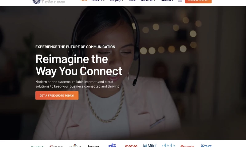 Creative Web Designs - Telecom Company Website Design