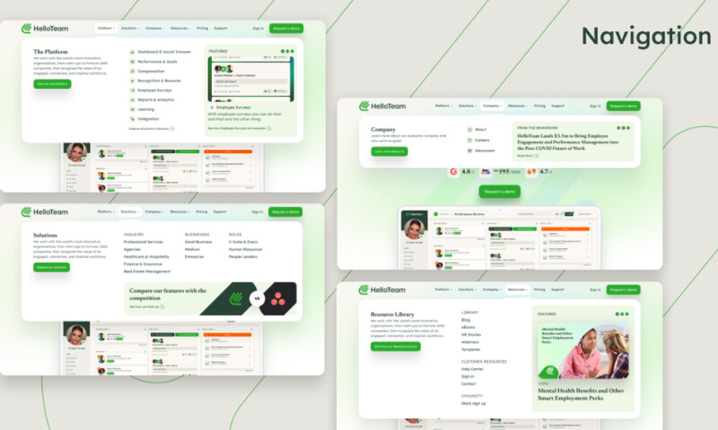 GoingClear - SaaS Web Design for HelloTeam