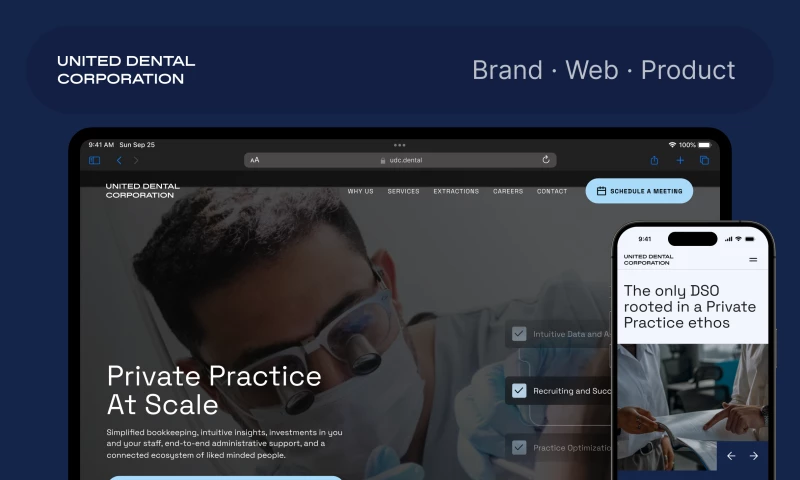 Website Redesign for UDC: A Dental Care Management Platform