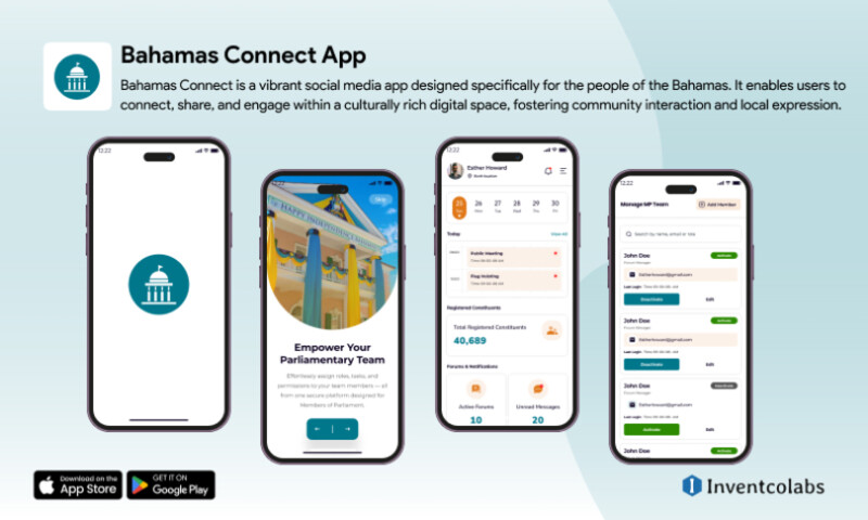 Inventcolabs Software - Bahamas Connect App