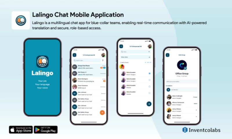 Inventcolabs Software - Lalingo Chat Mobile Application