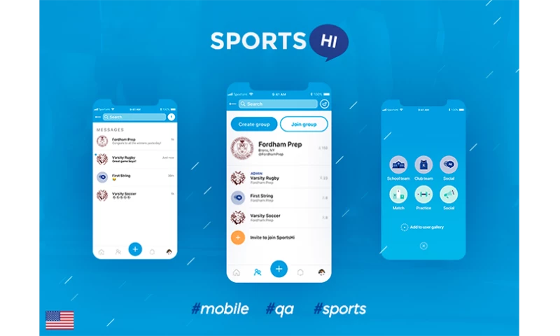 SportsHi - the React Native mobile application