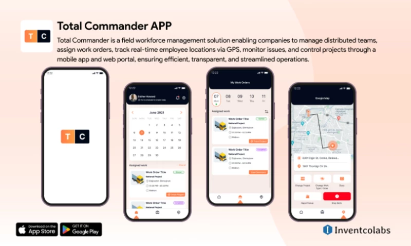 Inventcolabs Software - Total Commander App