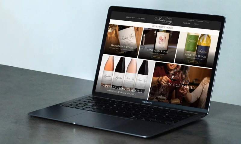 CF NAPA Brand Design - Martin Ray Vineyards Website
