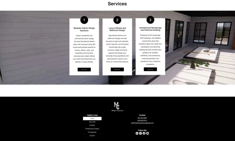 Raul's Web Studio - Milagro Casanova Design Website