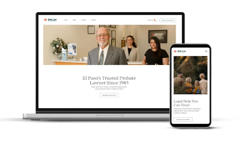 Your Hustler - Belk Law Web Design Seamless User Experience for a Probate Law Practice