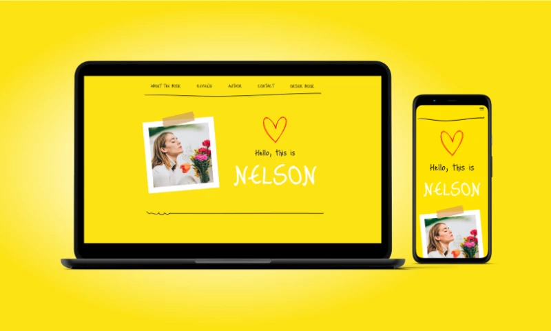 Website for a Romance Author