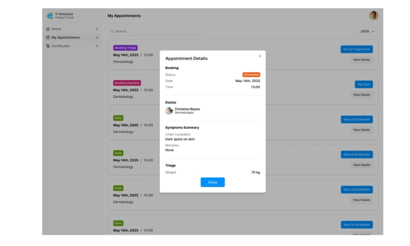 Hiraya Lab - Patient Portal