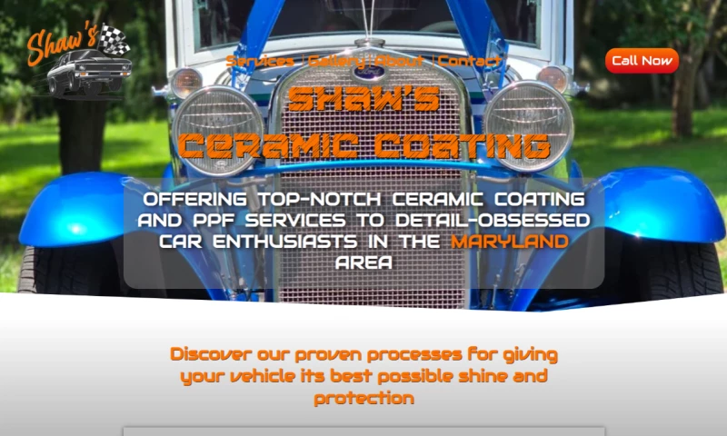 LaunchPad Marketing - Shaw's Ceramic Coating Custom Website Build