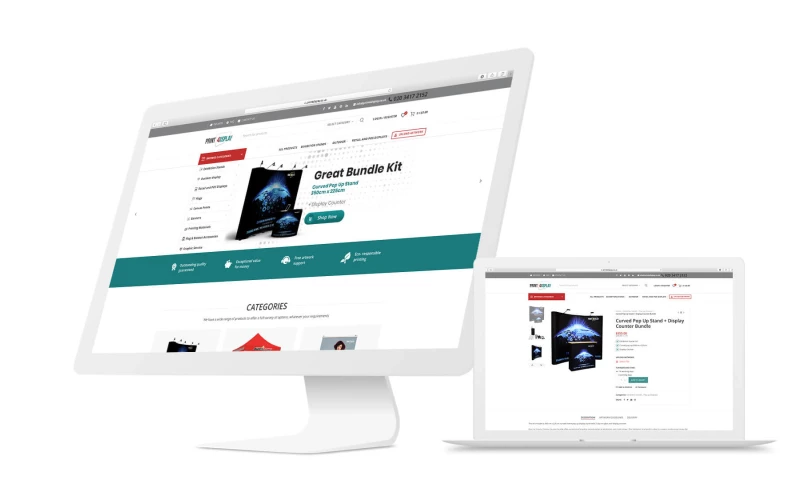 ambiscale - Creating an online store based on a provided theme with product configurator and order placement mechanism