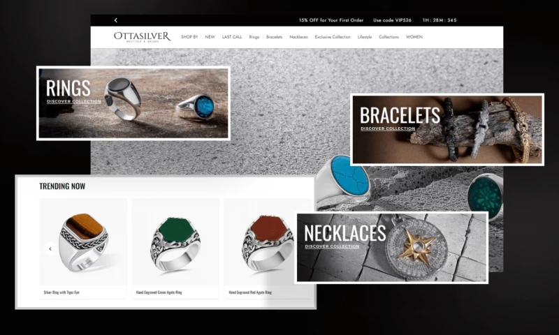 Dolphin Web Solution Pvt. Ltd. - Leading International Boutique and Unique Jewelry Store Ottasilver