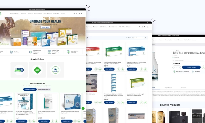 Dolphin Web Solution Pvt. Ltd. - OTC2u Healthcare Ecommerce Website Development
