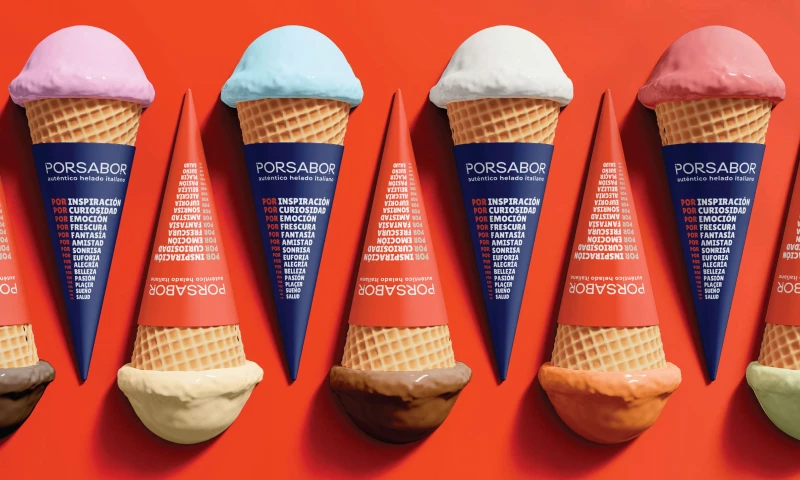 Moloko - Porsabor branding of the ice cream café in Tenerife