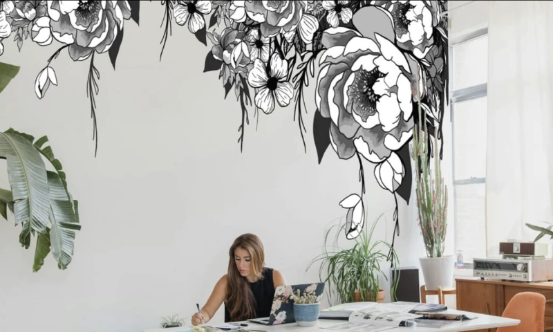 Askew Collective - Bijou Wall Coverings - Floral Murals