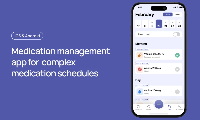 Medication management app
