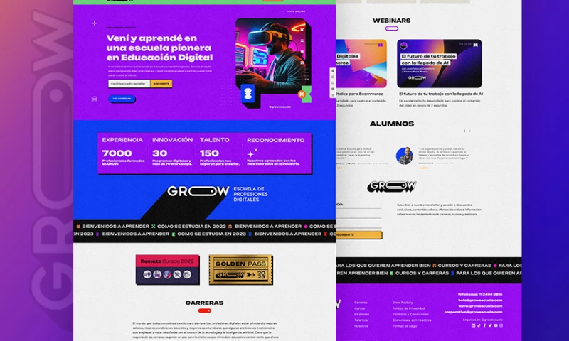 Grow Escuela Digital web