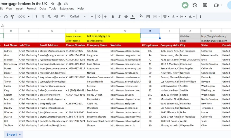 Angle Lead - Verified List of Mortgage Brokers in the UK