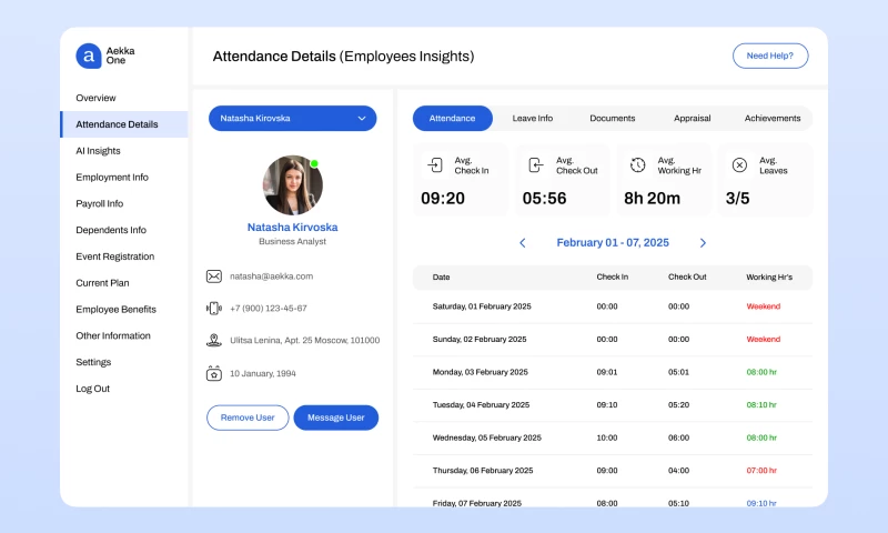 AI ML Based Attendance Management System