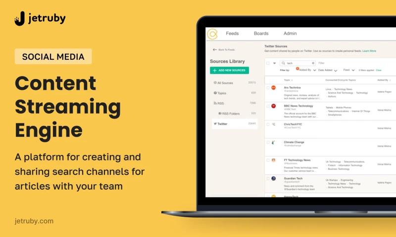 JetRuby - Optimizing Team Collaboration with an Efficient Content Curation Platform