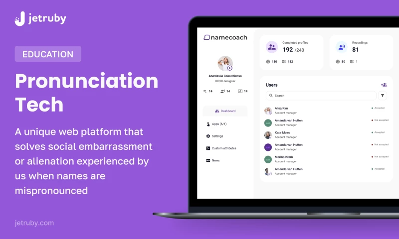 JetRuby - Simplifying Name Pronunciation with an Innovative Voice Recording Platform