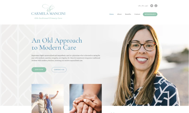 Krack Media Web Agency - Dr. Mancini Website Redesign - Concierge Practice in Salem, MA